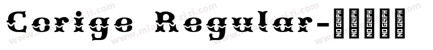 Ccrige Regular字体转换